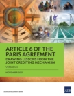 Article 6 of the Paris Agreement : Drawing Lessons from the Joint Crediting Mechanism (Version II) - Book