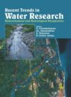 Recent Trends in Water Research : Hydrochemical and Hydrological Perspectives - Book