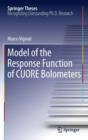 Model of the Response Function of CUORE Bolometers - eBook