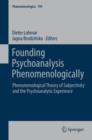Founding Psychoanalysis Phenomenologically : Phenomenological Theory of Subjectivity and the Psychoanalytic Experience - eBook