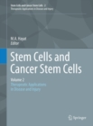 Stem Cells and Cancer Stem Cells, Volume 2 : Stem Cells and Cancer Stem Cells, Therapeutic Applications in Disease and Injury: Volume 2 - eBook