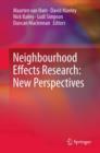 Neighbourhood Effects Research: New Perspectives - eBook