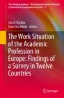 The Work Situation of the Academic Profession in Europe: Findings of a Survey in Twelve Countries - eBook