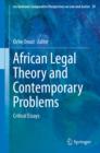 African Legal Theory and Contemporary Problems : Critical Essays - eBook