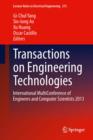 Transactions on Engineering Technologies : International MultiConference of Engineers and Computer Scientists 2013 - eBook