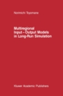 Multiregional Input - Output Models in Long-Run Simulation - eBook