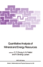 Quantitative Analysis of Mineral and Energy Resources - eBook