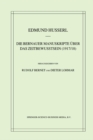 Die Bernauer Manuskripte Uber das Zeitbewusstsein (1917/18) - eBook