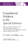 Foundational Problems in the Special Sciences : Part Two of the Proceedings of the Fifth International Congress of Logic, Methodology and Philosophy of Science, London, Ontario, Canada-1975 - eBook