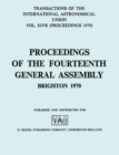 Transactions of the International Astronomical Union : Proceedings of the Fourteenth General Assembly Brighton 1970 - eBook