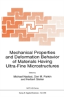 Mechanical Properties and Deformation Behavior of Materials Having Ultra-Fine Microstructures - eBook