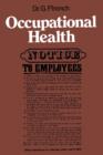 Occupational Health - Book