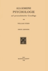 Allgemeine Psychologie auf personalistischer Grundlage - eBook