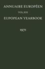 Annuaire Europeen / European Yearbook : Vol. XIX - eBook