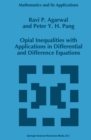 Opial Inequalities with Applications in Differential and Difference Equations - eBook