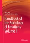 Handbook of the Sociology of Emotions: Volume II - eBook