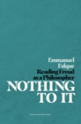 Nothing to It : Reading Freud as a Philosopher - eBook