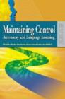 Maintaining Control - Autonomy and Language Learning - Book