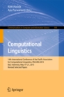 Computational Linguistics : 14th International Conference of the Pacific Association for Computational Linguistics, PACLING 2015, Bali, Indonesia, May 19-21, 2015, Revised Selected Papers - eBook