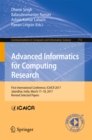 Advanced Informatics for Computing Research : First International Conference, ICAICR 2017, Jalandhar, India, March 17-18, 2017, Revised Selected Papers - eBook