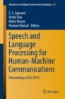 Speech and Language Processing for Human-Machine Communications : Proceedings of CSI 2015 - eBook