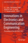 Innovations in Electronics and Communication Engineering : Proceedings of the 6th ICIECE 2017 - eBook