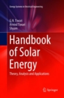 Handbook of Solar Energy : Theory, Analysis and Applications - Book