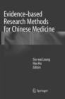 Evidence-based Research Methods for Chinese Medicine - Book