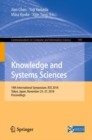 Knowledge and Systems Sciences : 19th International Symposium, KSS 2018, Tokyo, Japan, November 25-27, 2018, Proceedings - eBook