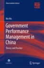 Government Performance Management in China : Theory and Practice - eBook