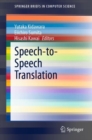 Speech-to-Speech Translation - Book