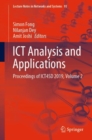 ICT Analysis and Applications : Proceedings of ICT4SD 2019, Volume 2 - eBook