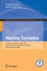 Machine Translation : 15th China Conference, CCMT 2019, Nanchang, China, September 27-29, 2019, Revised Selected Papers - Book