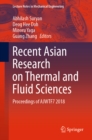 Recent Asian Research on Thermal and Fluid Sciences : Proceedings of AJWTF7 2018 - eBook
