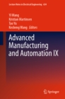 Advanced Manufacturing and Automation IX - eBook
