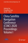 China Satellite Navigation Conference (CSNC) 2020 Proceedings: Volume I - eBook