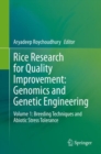 Rice Research for Quality Improvement: Genomics and Genetic Engineering : Volume 1: Breeding Techniques and Abiotic Stress Tolerance - eBook