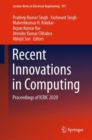 Recent Innovations in Computing : Proceedings of ICRIC 2020 - eBook