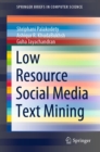 Low Resource Social Media Text Mining - eBook