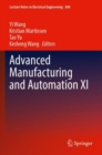 Advanced Manufacturing and Automation XI - Book