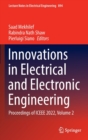 Innovations in Electrical and Electronic Engineering : Proceedings of ICEEE 2022, Volume 2 - Book