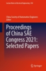 Proceedings of China SAE Congress 2021: Selected Papers - Book