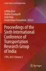 Proceedings of the Sixth International Conference of Transportation Research Group of India : CTRG 2021 Volume 3 - Book