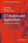 ICT Analysis and Applications : Proceedings of ICT4SD 2022 - eBook