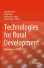 Technologies for Rural Development : Proceedings of NERC 2022 - Book