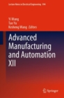 Advanced Manufacturing and Automation XII - Book