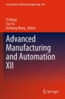 Advanced Manufacturing and Automation XII - Book