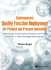 Contemporary Quality Function Deployment For Product And Process Innovation: Towards Digital Transformation Of Customer And Product Information In A New Knowledge-based Approach - Book