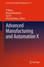Advanced Manufacturing and Automation X - eBook