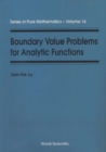 Boundary Value Problems For Analytic Functions - eBook